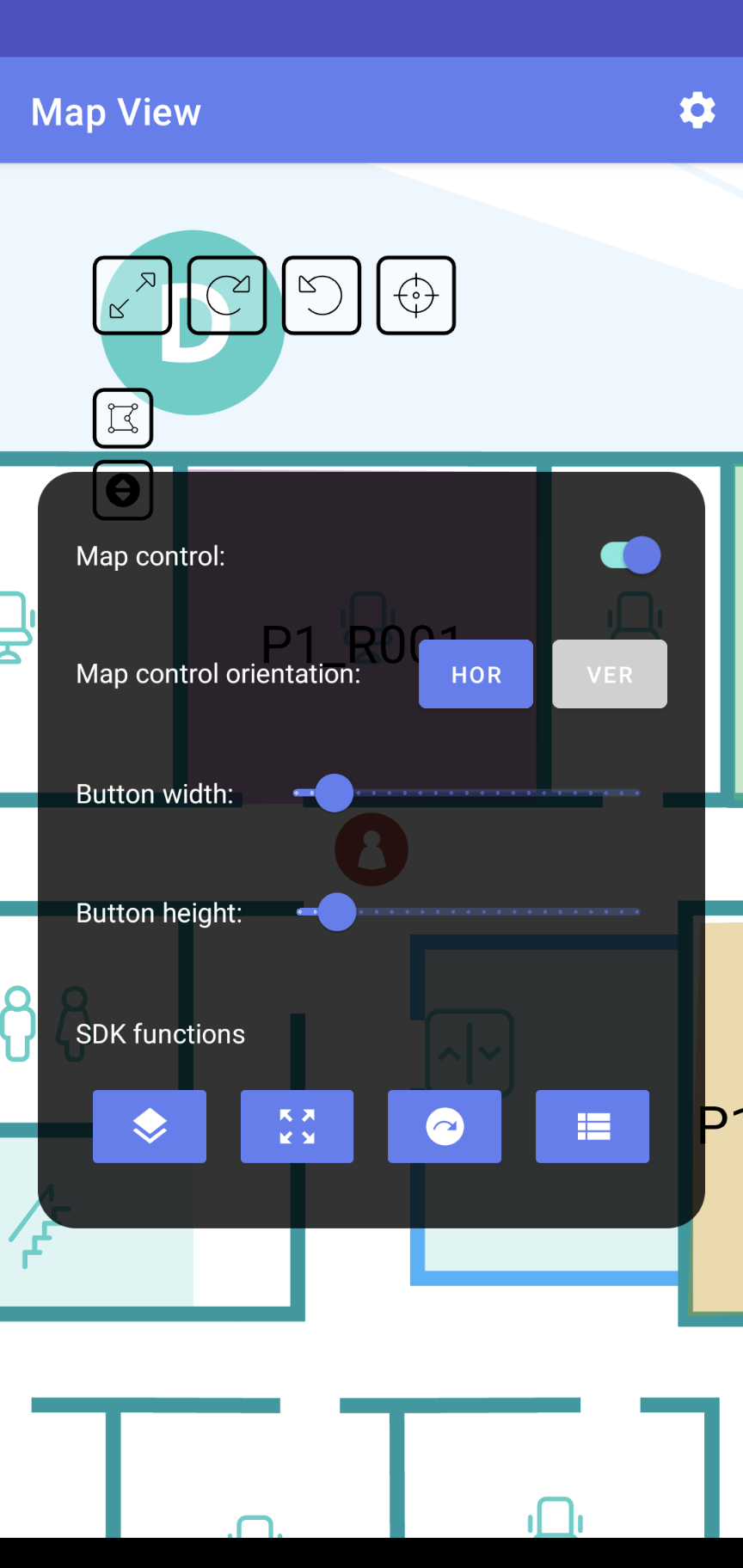 Toolbox GUI for map view